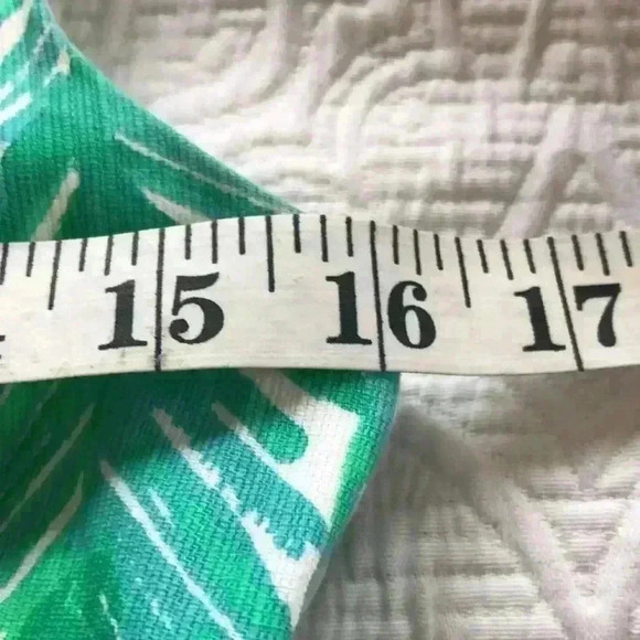 Lilly Pulitzer Blue Green and Hot Pink Sleeveless V-Neck dress w/ Elephants Sz 2 - Picture 6 of 8